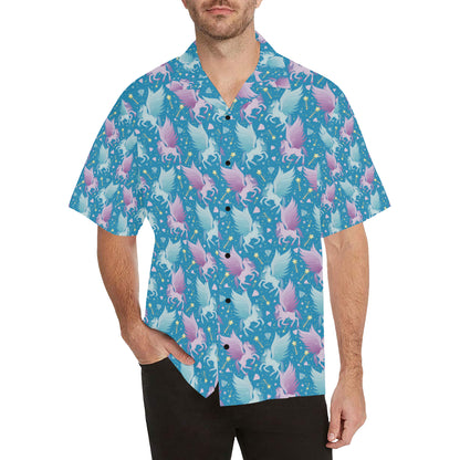 Pegasus Pattern Print Design 04 Men's Hawaiian Shirt