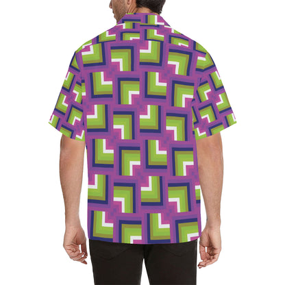 Optical illusion Pattern Print Design A05 Men's Hawaiian Shirt