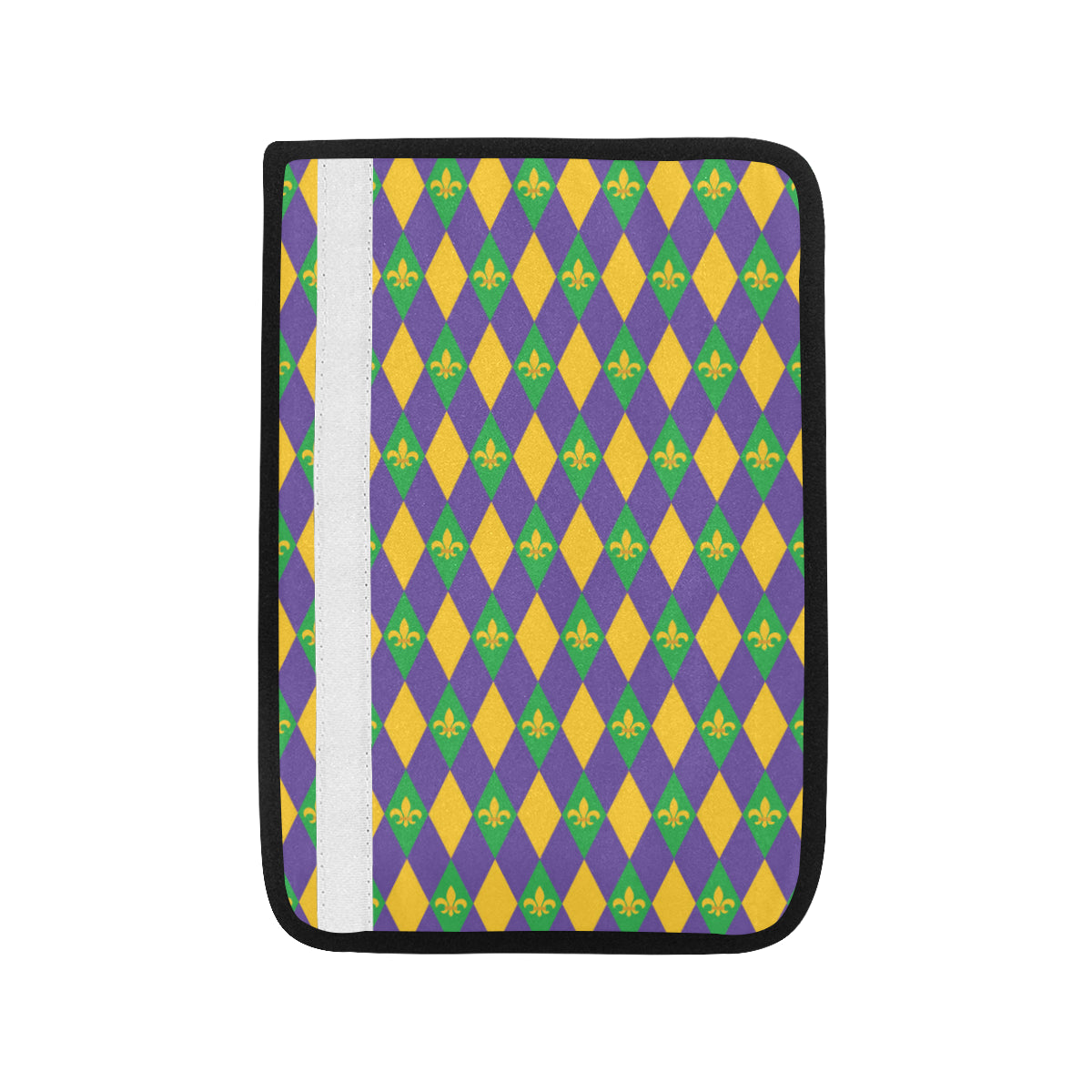 Mardi Gras Pattern Print Design 05 Car Seat Belt Cover