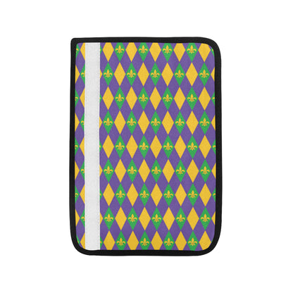Mardi Gras Pattern Print Design 05 Car Seat Belt Cover