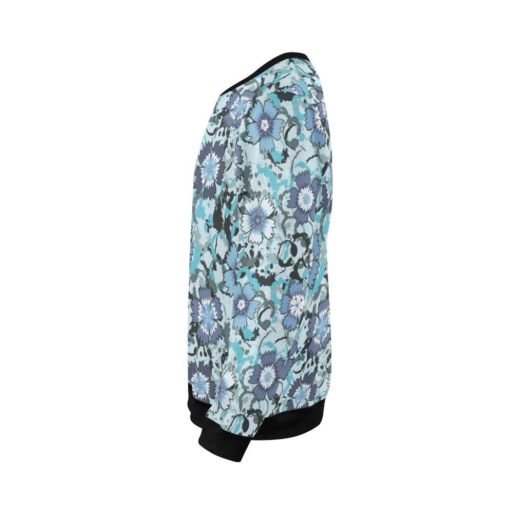 Carnations Pattern Print Design CN04 Men Long Sleeve Sweatshirt