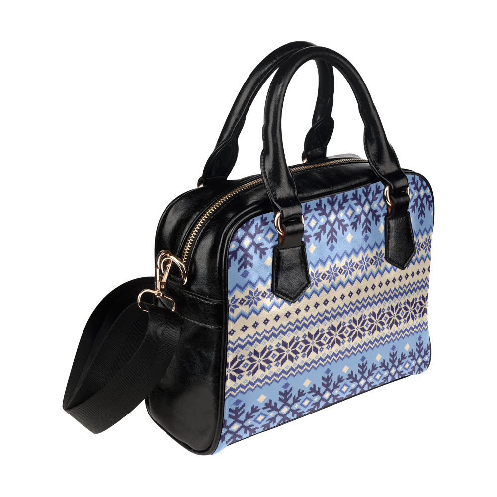 Nordic Pattern Print Design A03 Shoulder Handbag