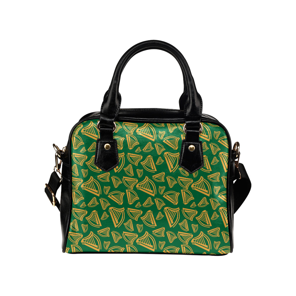 Harp Pattern Print Design 03 Shoulder Handbag
