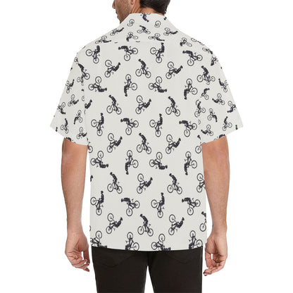 Mountain bike Pattern Print Design 01 Men's Hawaiian Shirt