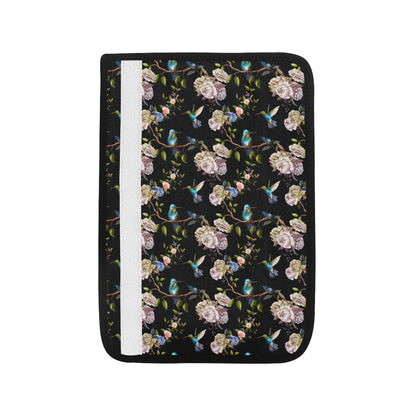 Hummingbird Flower Themed Print Car Seat Belt Cover