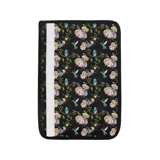 Hummingbird Flower Themed Print Car Seat Belt Cover