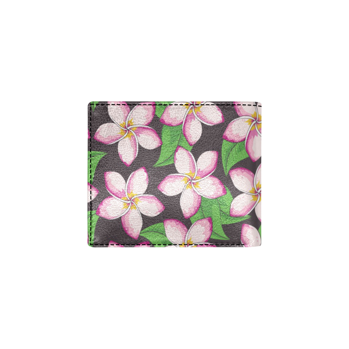 Pink Plumeria Pattern Print Design PM019 Men's ID Card Wallet