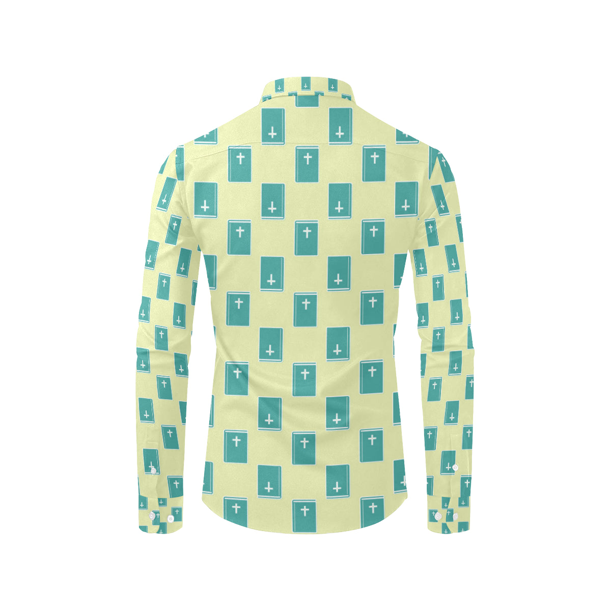 Bible Pattern Print Design 04 Men's Long Sleeve Shirt