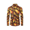 Flame Fire Design Pattern Men's Long Sleeve Shirt