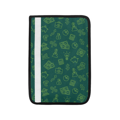 Accounting Financial Pattern Print Design 02 Car Seat Belt Cover