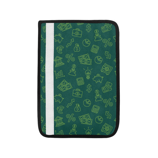 Accounting Financial Pattern Print Design 02 Car Seat Belt Cover