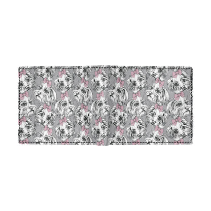 Maltese Pattern Print Design 01 Men's ID Card Wallet