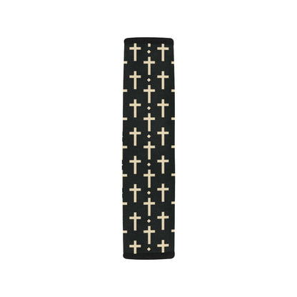 Cross Pattern Print Design 03 Car Seat Belt Cover