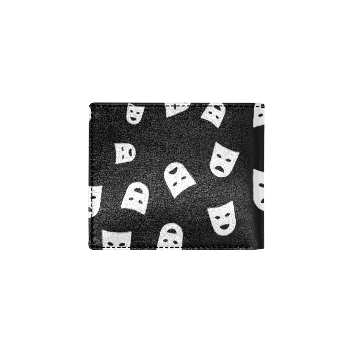 Acting Mask Pattern Print Design 03 Men's ID Card Wallet