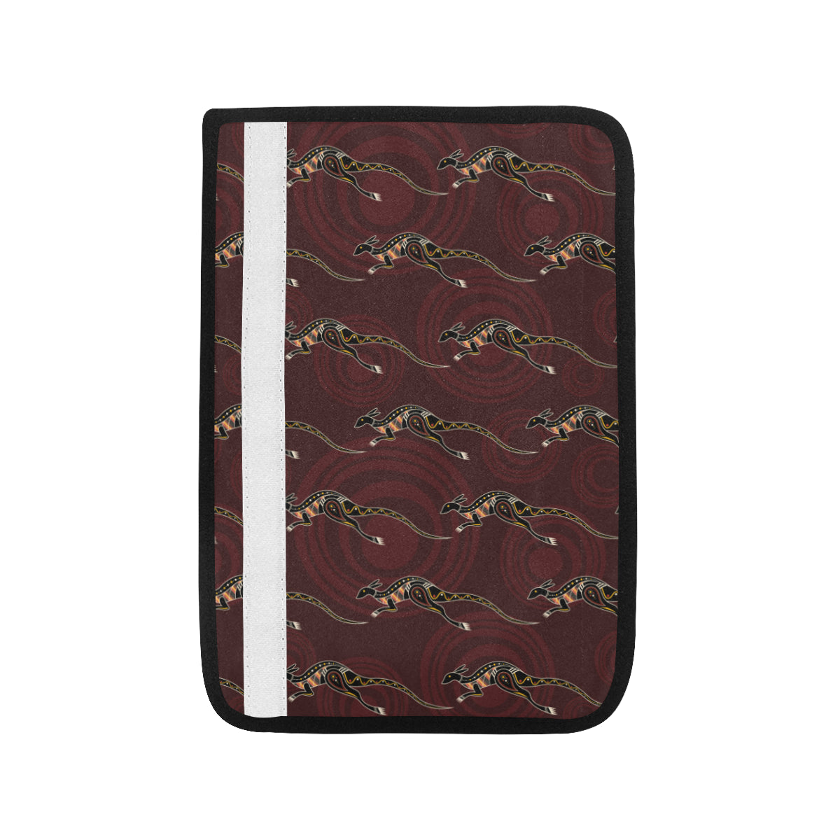 Kangaroos Pattern Print Design 05 Car Seat Belt Cover