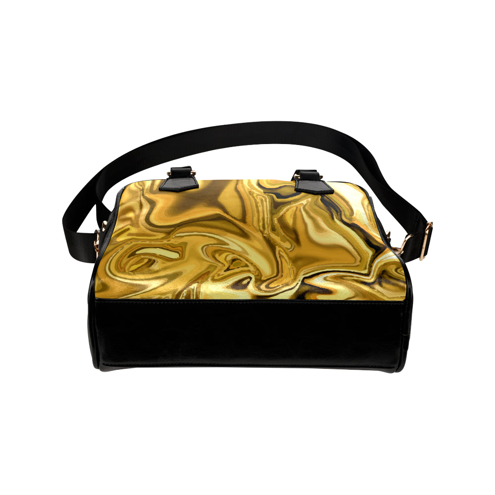 Liquid Pattern Print Design 03 Shoulder Handbag