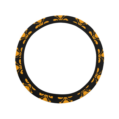 Eye of Horus Tribal Egypt Pattern Steering Wheel Cover with Elastic Edge