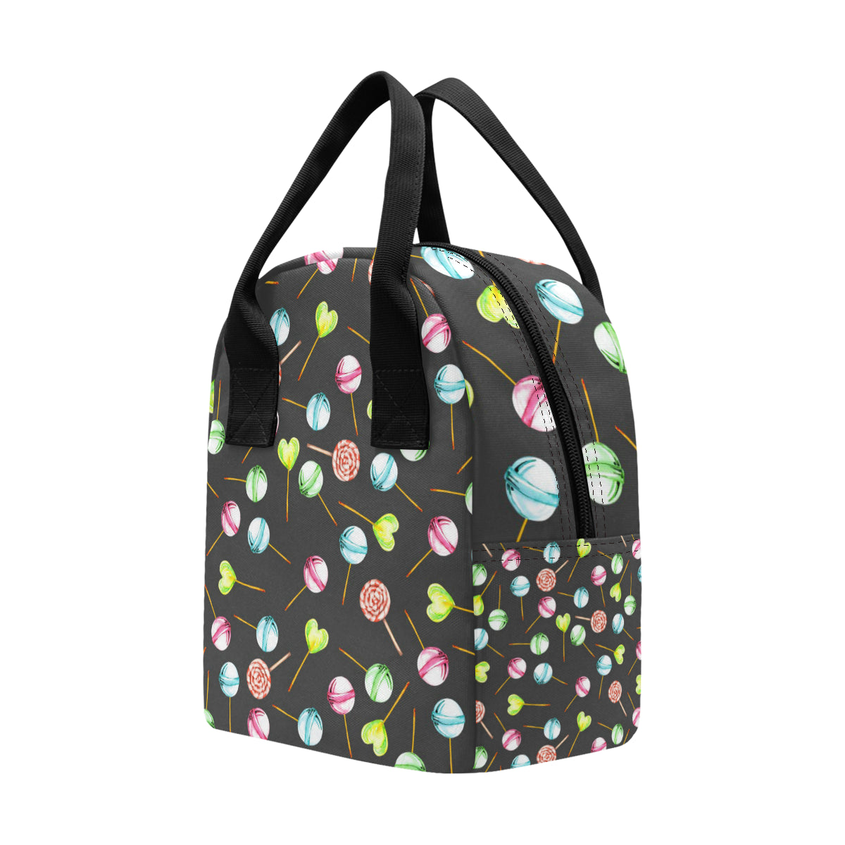 Lollipop Pattern Print Design LL02 Insulated Lunch Bag