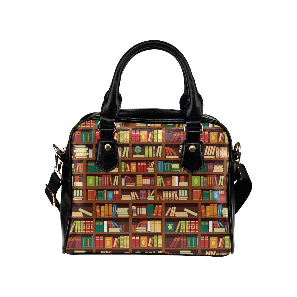Book Pattern Print Design 06 Shoulder Handbag