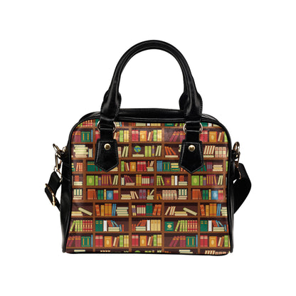 Book Pattern Print Design 06 Shoulder Handbag