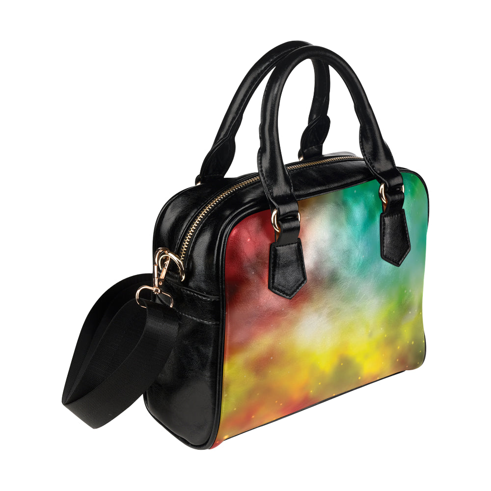 Nebula Pattern Print Design A04 Shoulder Handbag