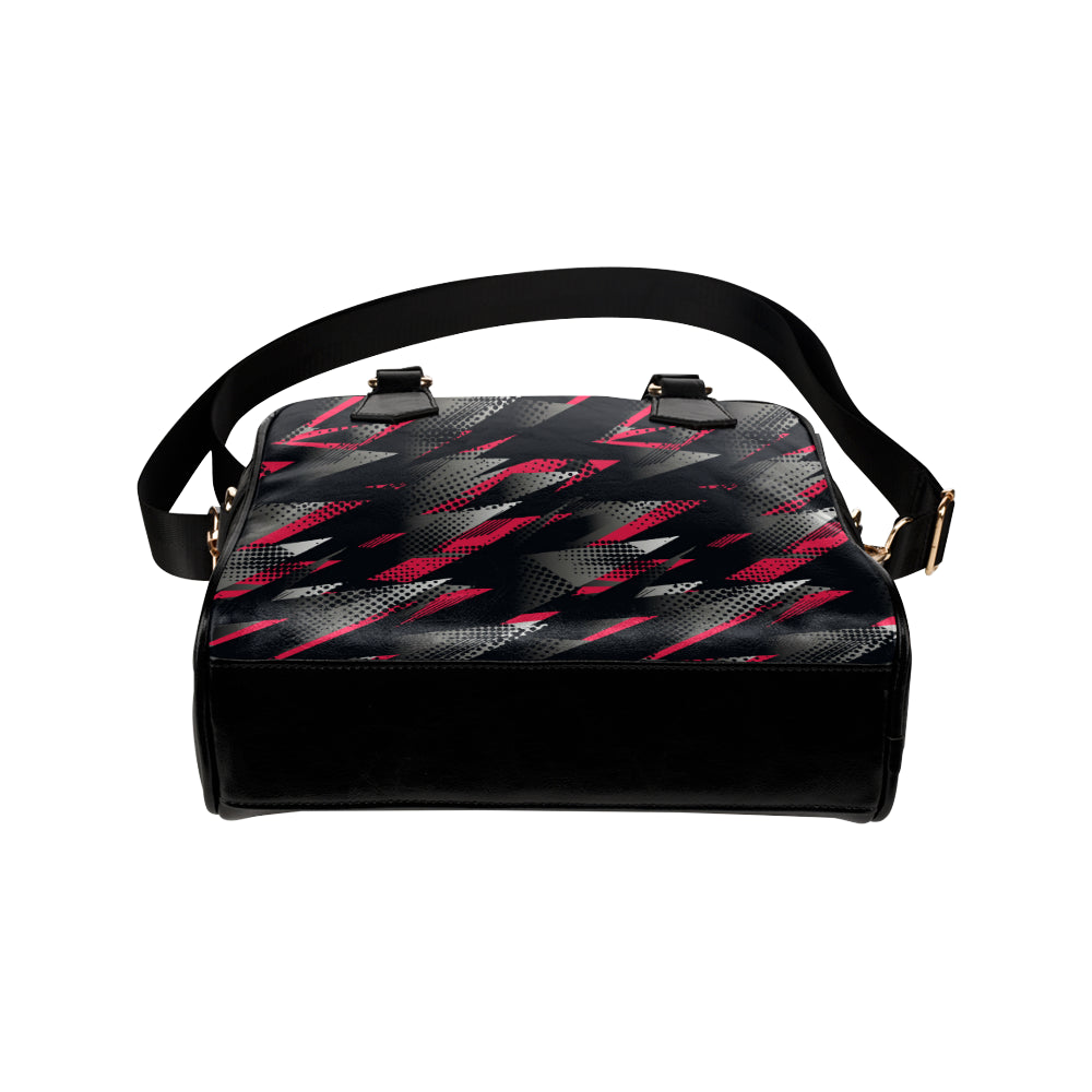 Racing Style Pattern Print Design A04 Shoulder Handbag