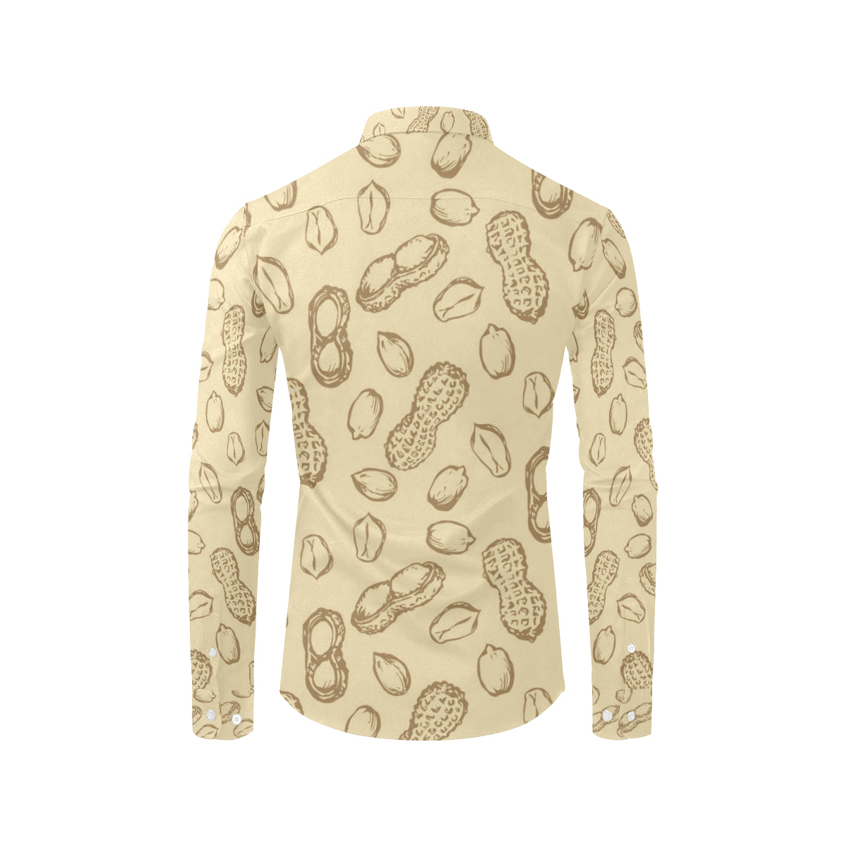 Peanut Pattern Print Design A02 Men's Long Sleeve Shirt