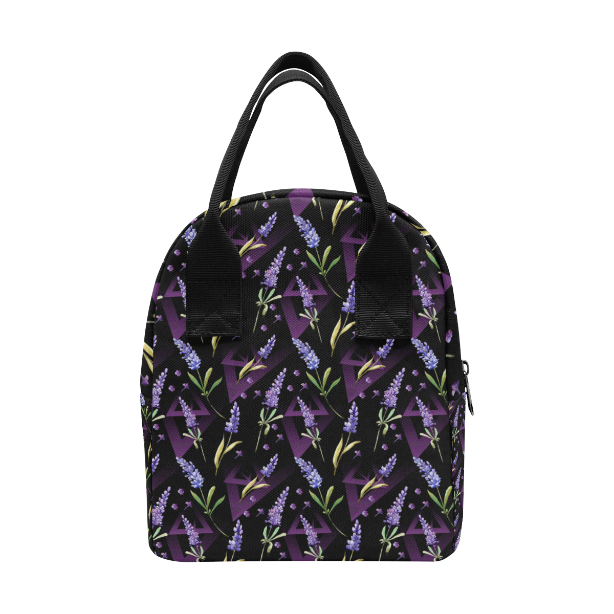 Lavender Pattern Print Design LV07 Insulated Lunch Bag