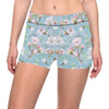 Apple blossom Pattern Print Design AB06 Yoga Shorts