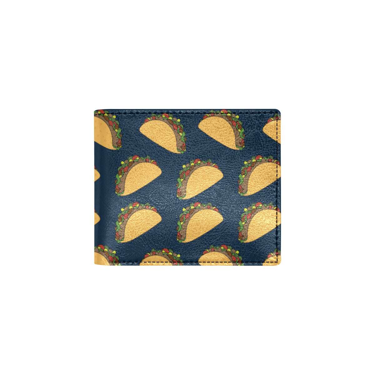 Taco Pattern Print Design TC04 Men's ID Card Wallet