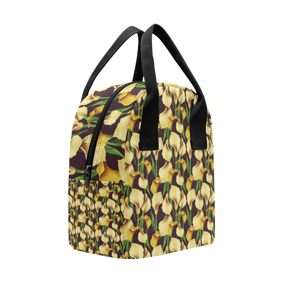 Lily Pattern Print Design LY013 Insulated Lunch Bag