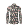 Butterfly Flower Pattern Print Design 07 Men's Long Sleeve Shirt