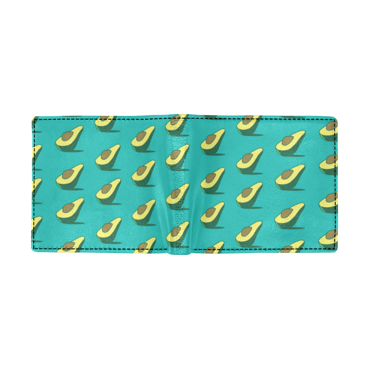 Avocado Pattern Print Design 03 Men's ID Card Wallet
