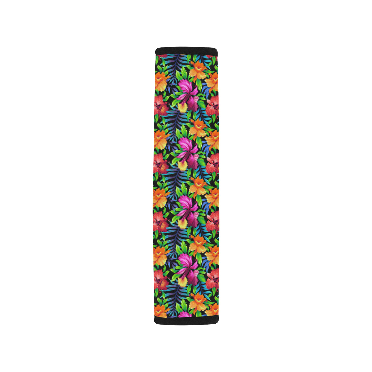 Tropical Folower Colorful Print Car Seat Belt Cover