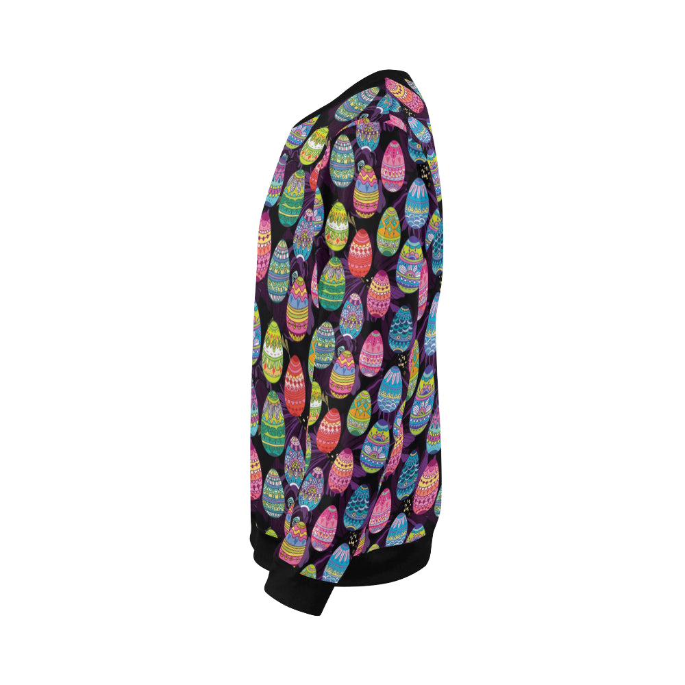 Easter Eggs Pattern Print Design RB08 Men Long Sleeve Sweatshirt