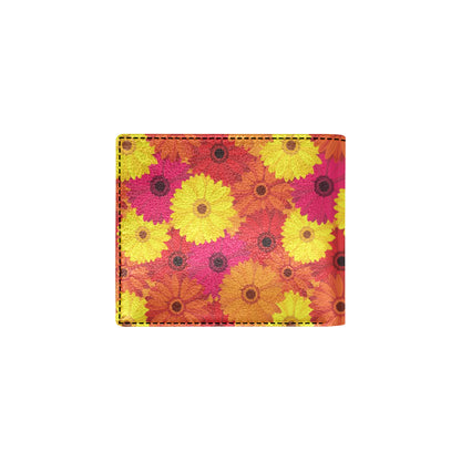 Gerberas Pattern Print Design GB05 Men's ID Card Wallet