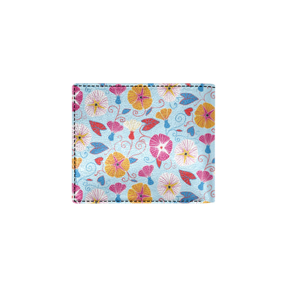 Morning Glory Pattern Print Design MG06 Men's ID Card Wallet