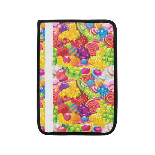 Candy Pattern Print Design CA01 Car Seat Belt Cover