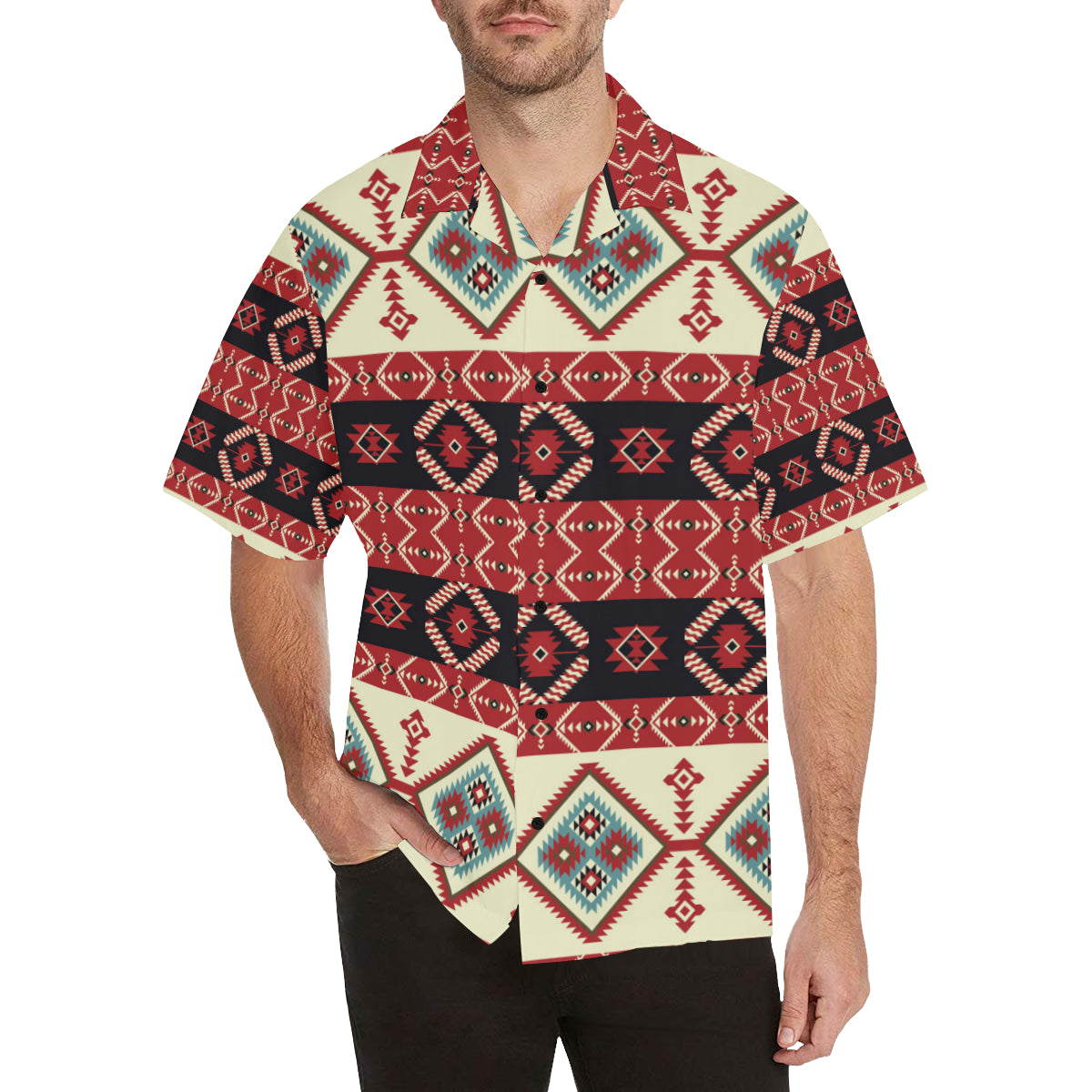 Navajo Pattern Print Design A05 Men's Hawaiian Shirt