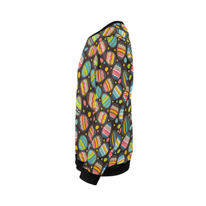 Easter Eggs Pattern Print Design RB03 Men Long Sleeve Sweatshirt