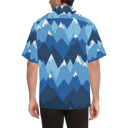 Mountain Pattern Print Design 04 Men's Hawaiian Shirt