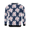 Plumeria Pattern Print Design PM017 Men Long Sleeve Sweatshirt