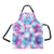 Tie Dye Blue Pink Apron with Pocket