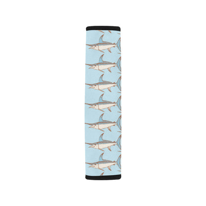 Swordfish Pattern Print Design 01 Car Seat Belt Cover