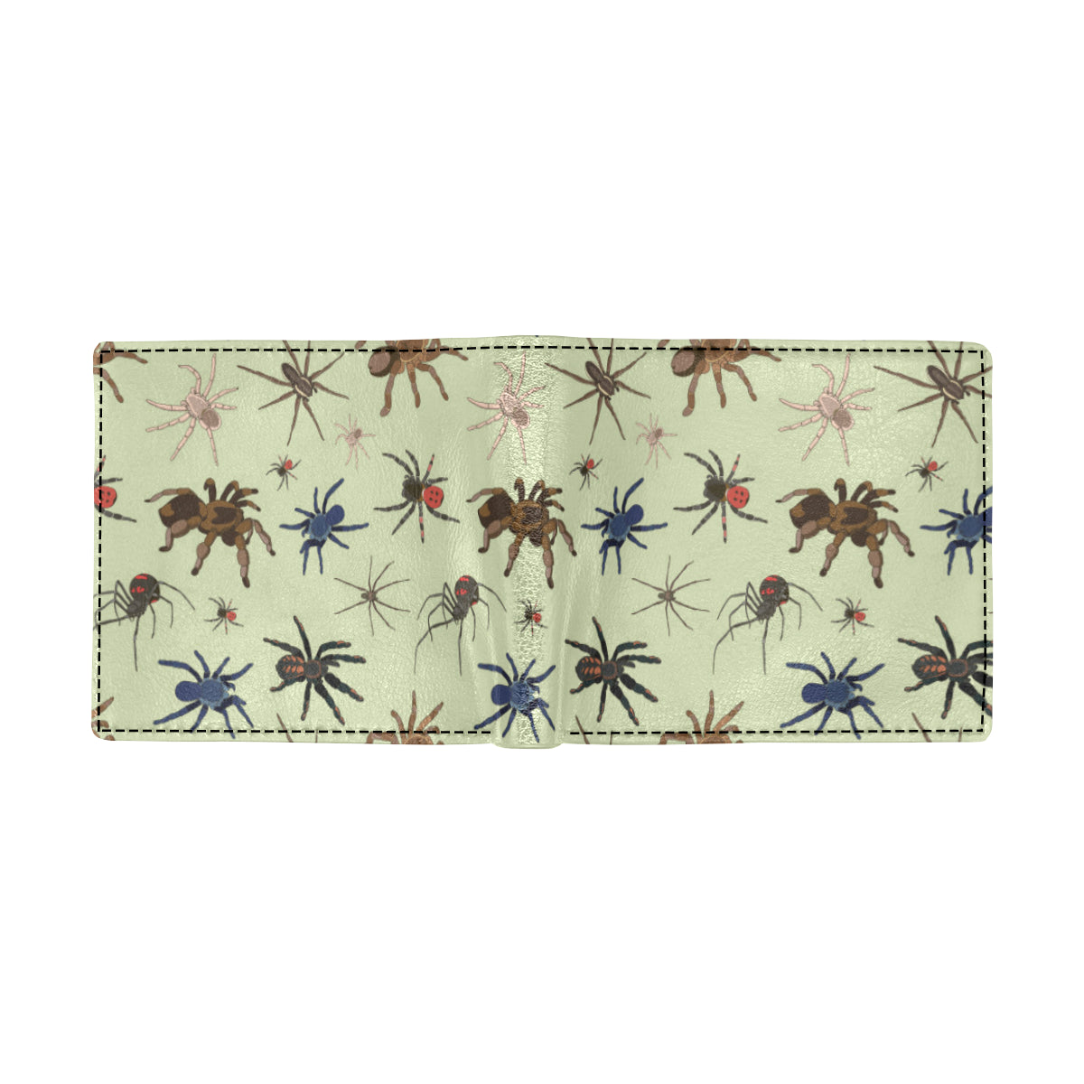Tarantula Pattern Print Design 02 Men's ID Card Wallet
