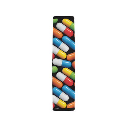 Pill Pattern Print Design A02 Car Seat Belt Cover