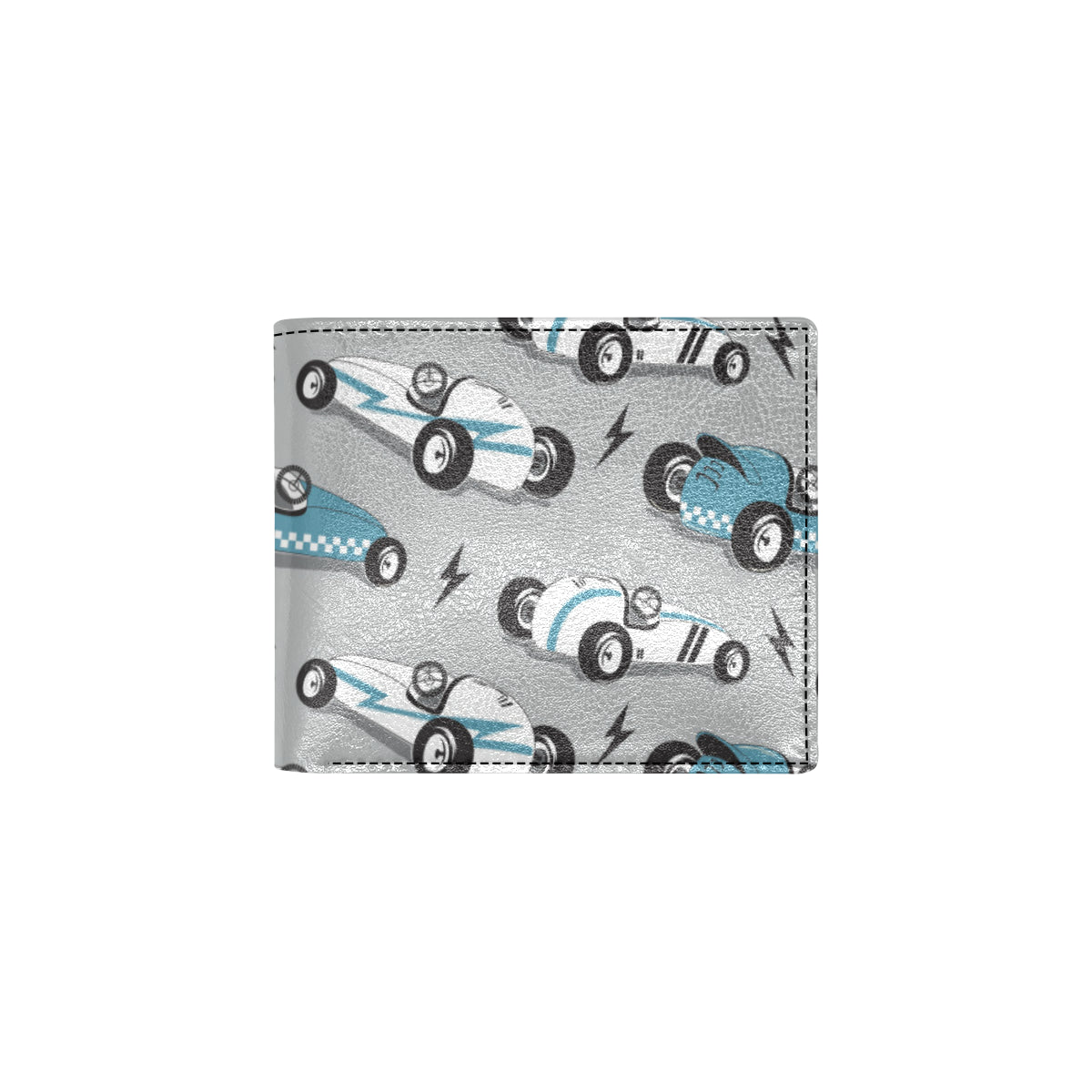 Racing Vintage Pattern Print Design A02 Men's ID Card Wallet