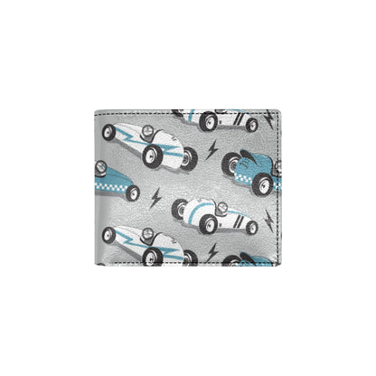Racing Vintage Pattern Print Design A02 Men's ID Card Wallet