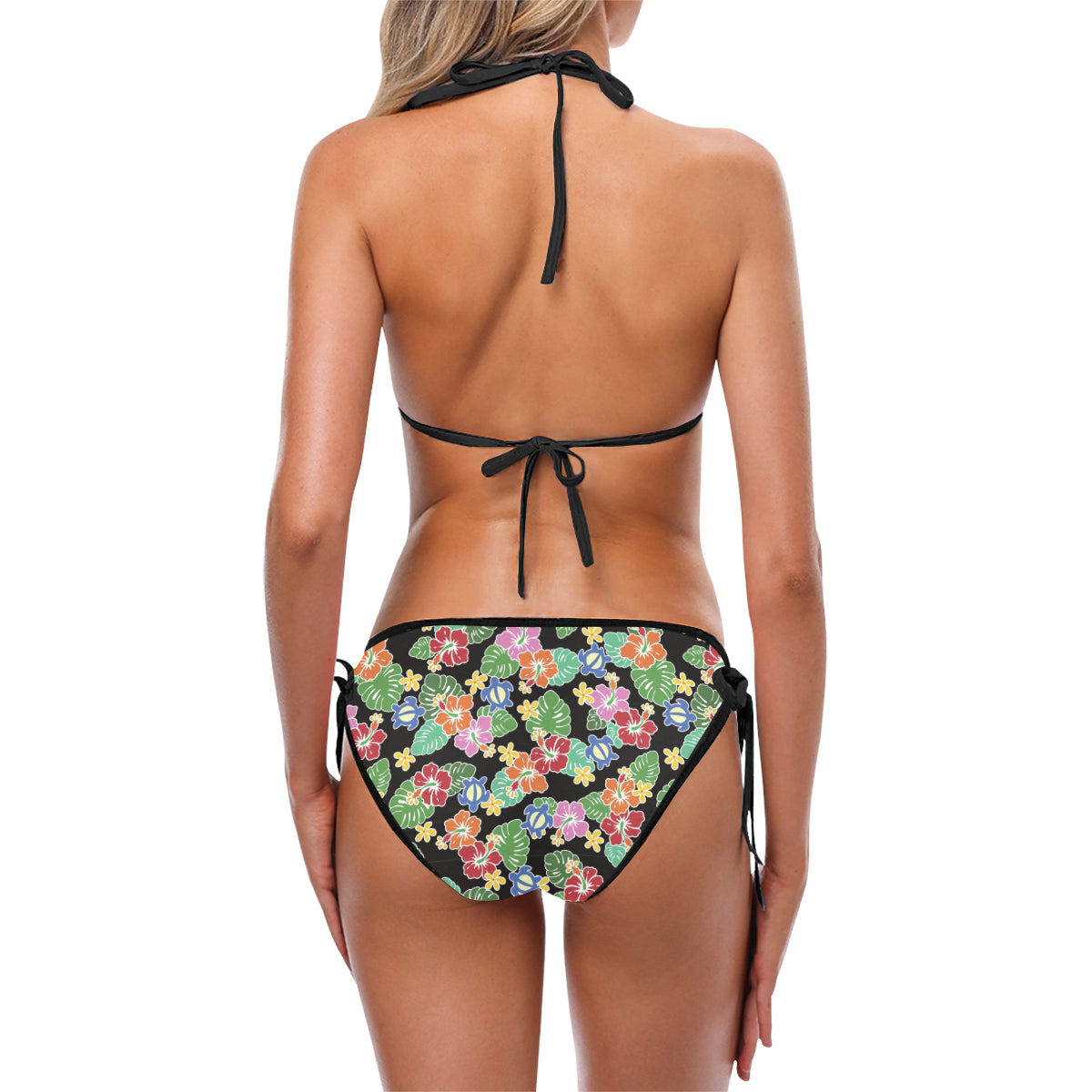 Hawaiian Themed Pattern Print Design H010 Bikini