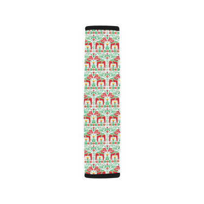 Swedish Dala Style Pattern Car Seat Belt Cover